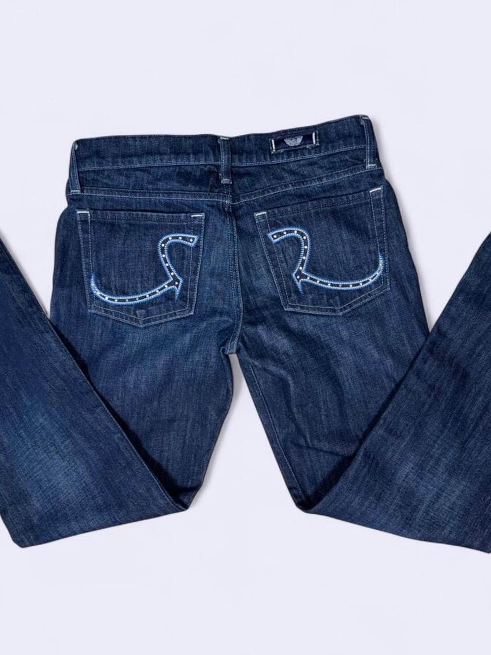 Rock & Republic Kasandra Bootcut Jeans Dark Wash Studded Pocket Women’s